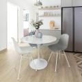 Minimalist-Chic Apartment by @styledbypt | Products Seen: [Adik – Steel Chair & Tulip Dining Table-Round Marble (replica) – Dia900]